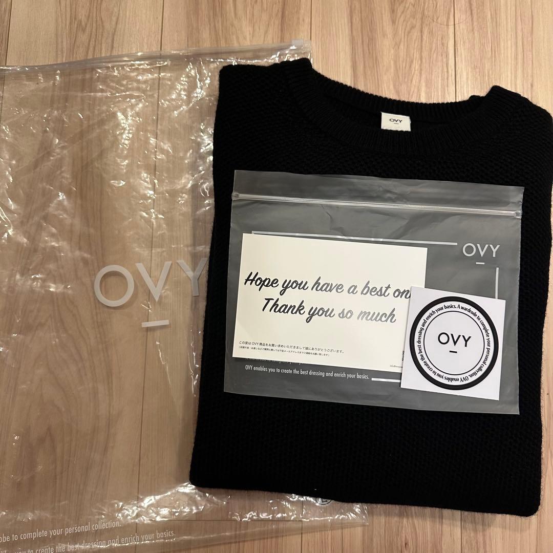 トップス OVY CASHMERE SEED STITCH CREW NECK KNIT