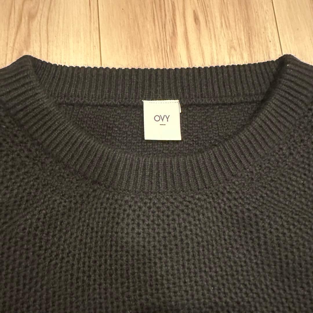 トップス OVY CASHMERE SEED STITCH CREW NECK KNIT