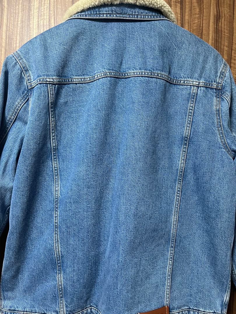 【中古美品】COACH デニムジャケット ボア サイズL