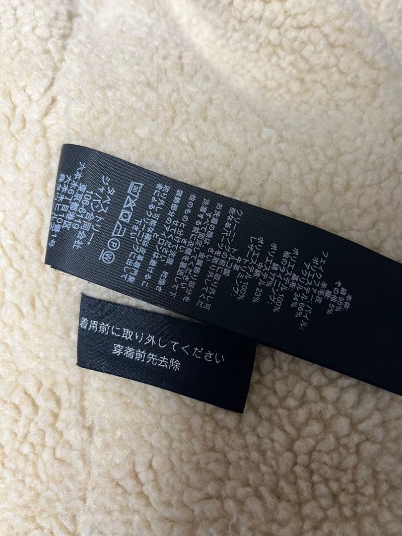 【中古美品】COACH デニムジャケット ボア サイズL