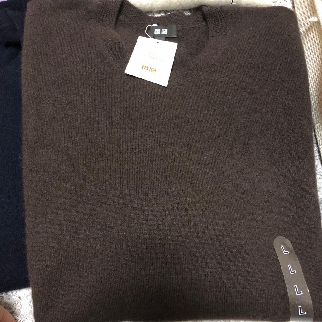 ポ*コ様 ユニクロ　カシミヤ100% ニットセーター Lサイズ 6色セット　新品