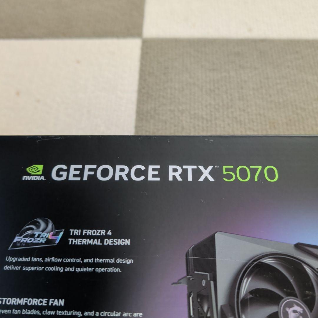 グラフィックボード・グラボ・ビデオカード MSI GeForce RTX 5070 12G GAMING TRIO OC
