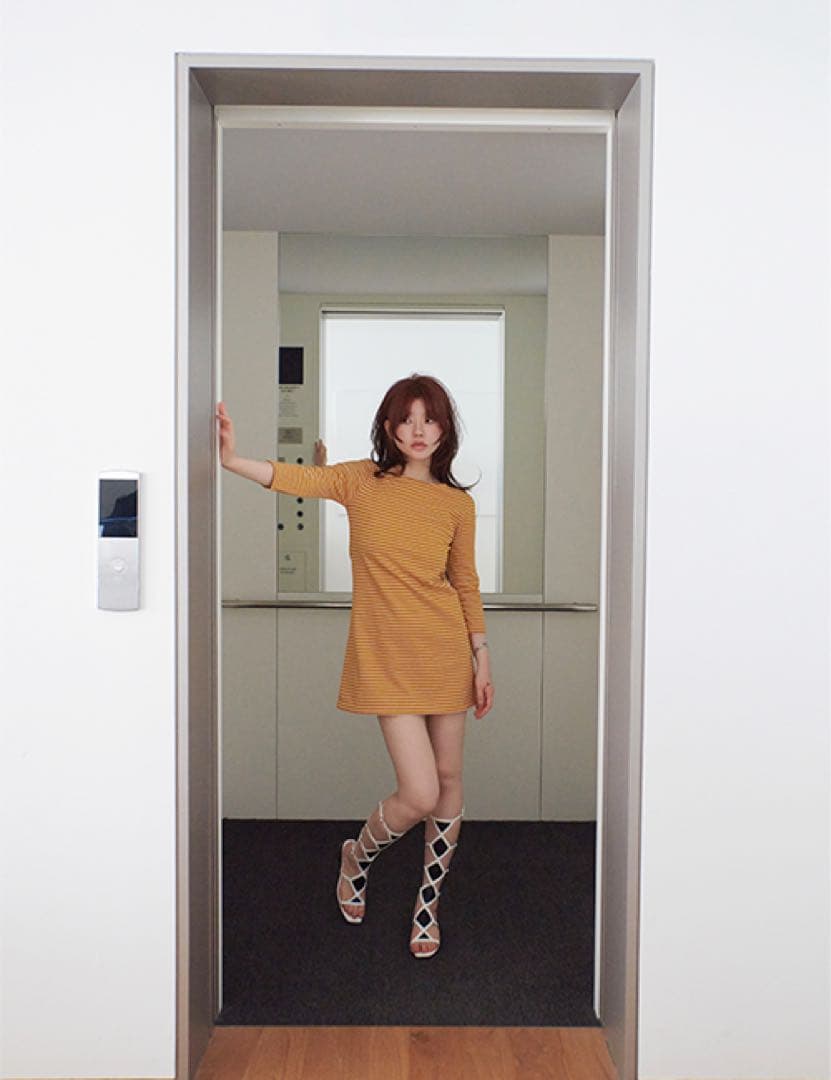 Freckle Seoul ボーダー ワンピース