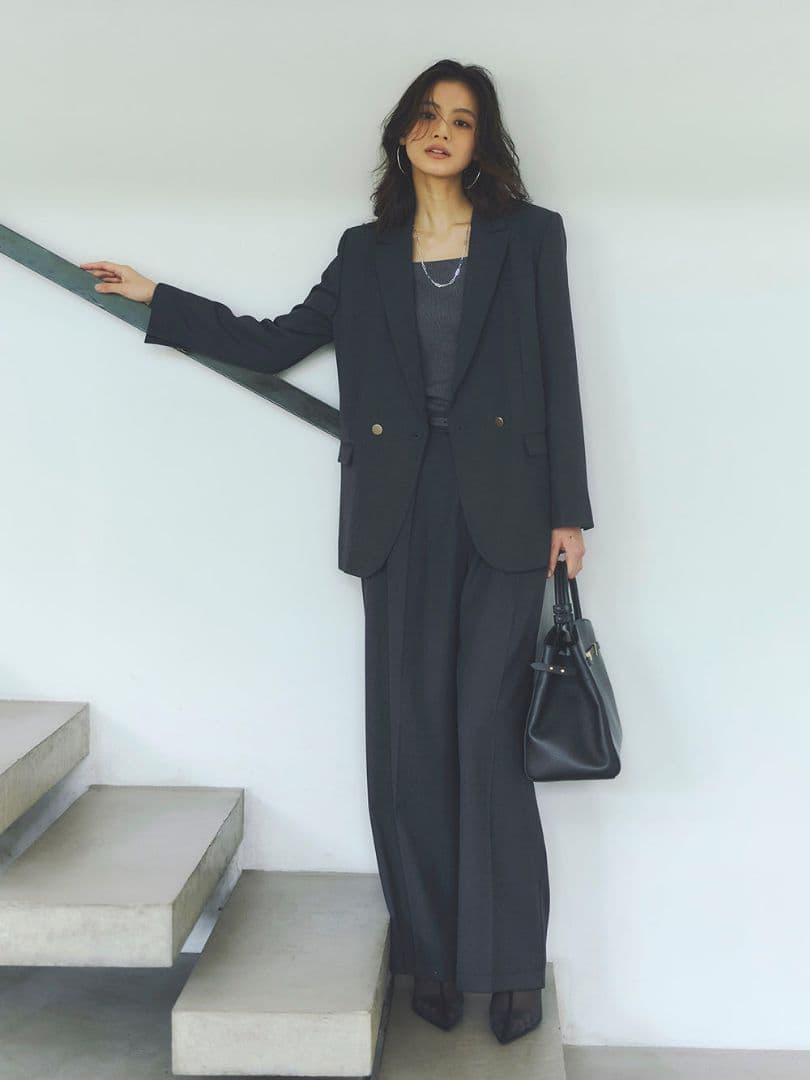 ベーシックダブルジャケット　グレー