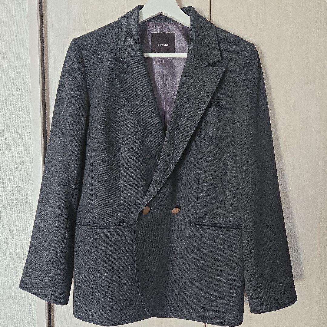 ベーシックダブルジャケット　グレー