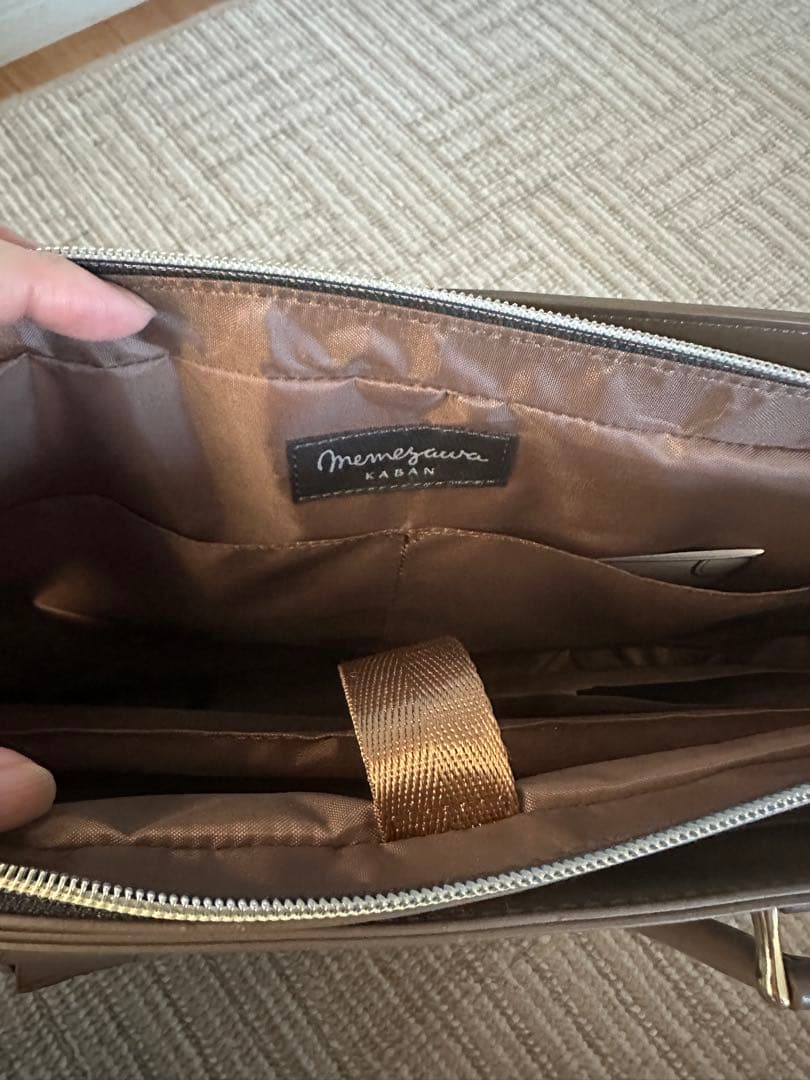 【新品】目々澤鞄　レディースビジネスバッグ　トート pc 就活　転職　グレー