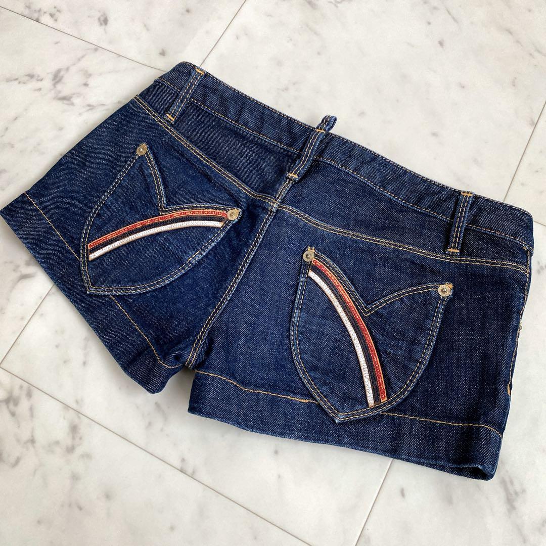 DSQUARED2 ディースクエアード　デニムショートパンツ　38