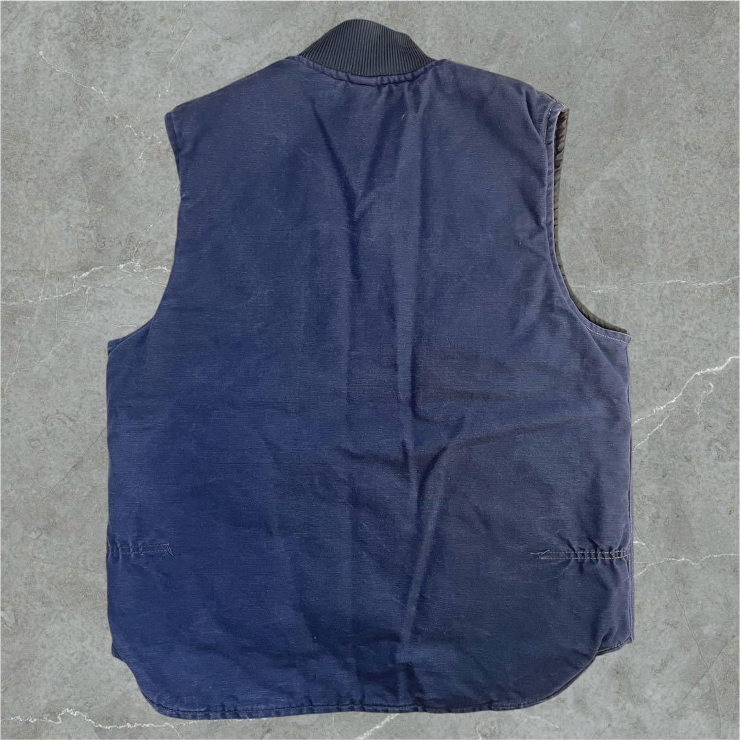 美品 90s USA製 カーハート ダック ベスト 腰ゴム Stussy別注 L