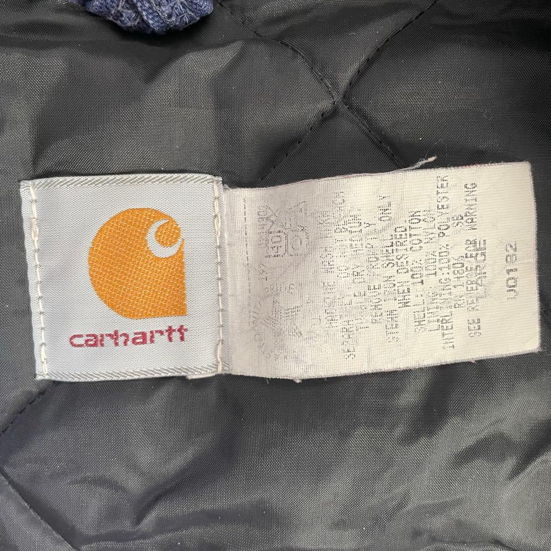 美品 90s USA製 カーハート ダック ベスト 腰ゴム Stussy別注 L