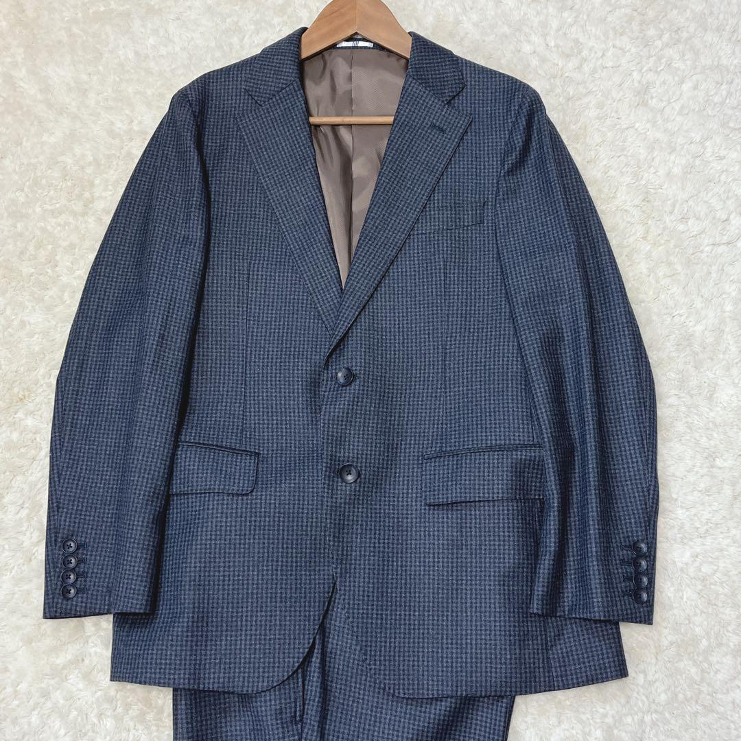 えまスーツセレクト　マルゾット　スーツ　ギンガムチェック　ウール