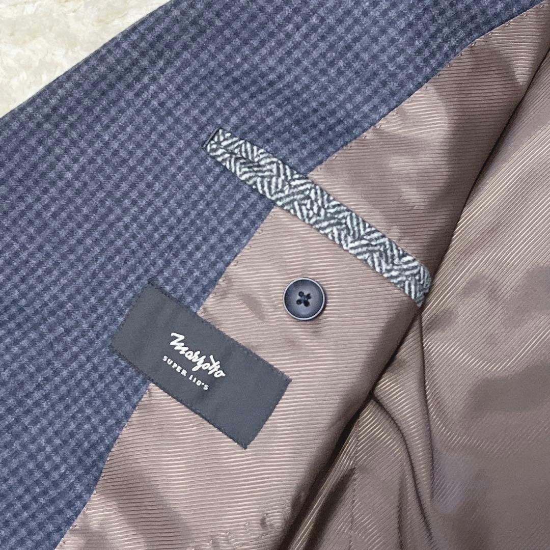 えまスーツセレクト　マルゾット　スーツ　ギンガムチェック　ウール