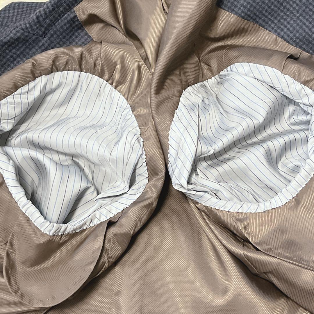 えまスーツセレクト　マルゾット　スーツ　ギンガムチェック　ウール