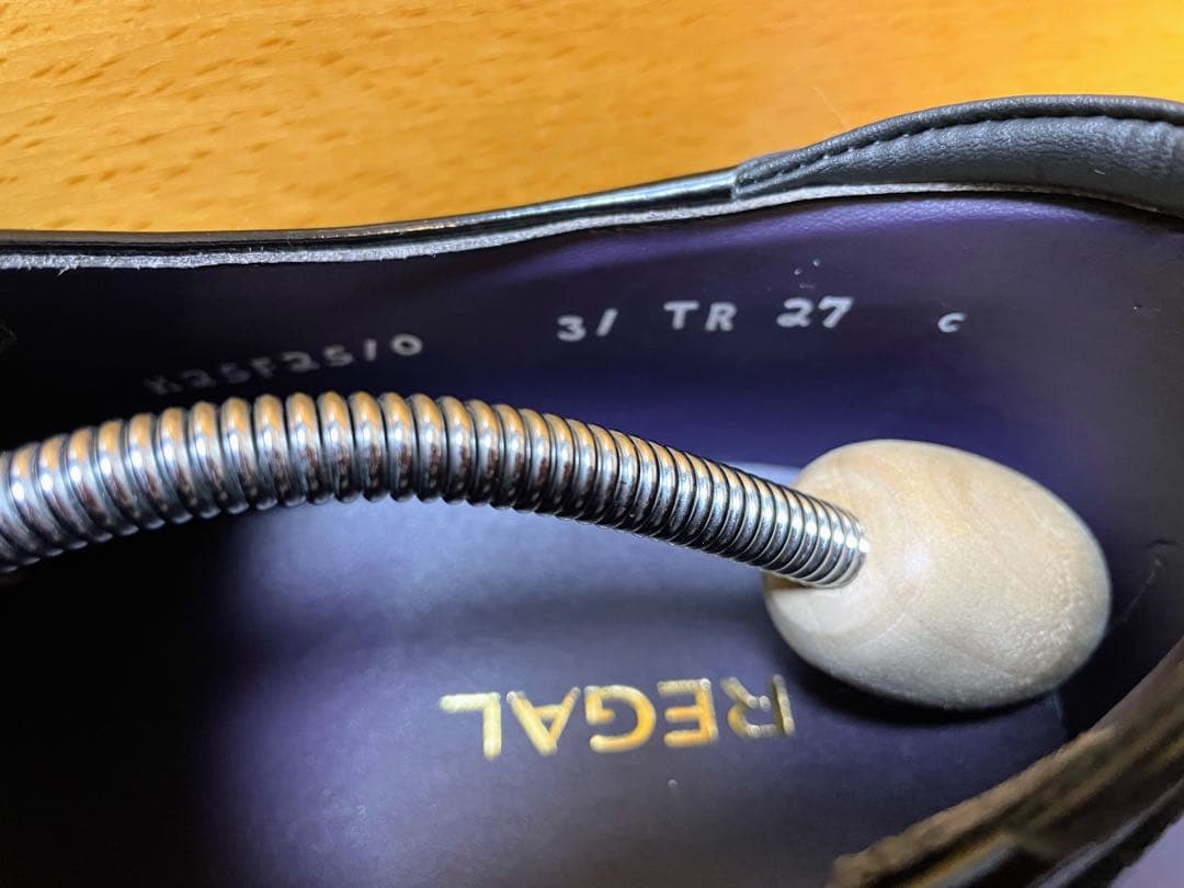 新品リーガルストレートチップビジネスシューズスクラッチタフレザー27