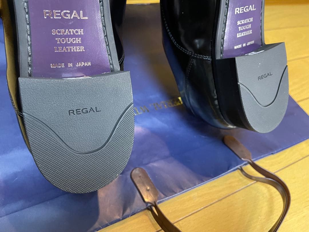 新品リーガルストレートチップビジネスシューズスクラッチタフレザー27