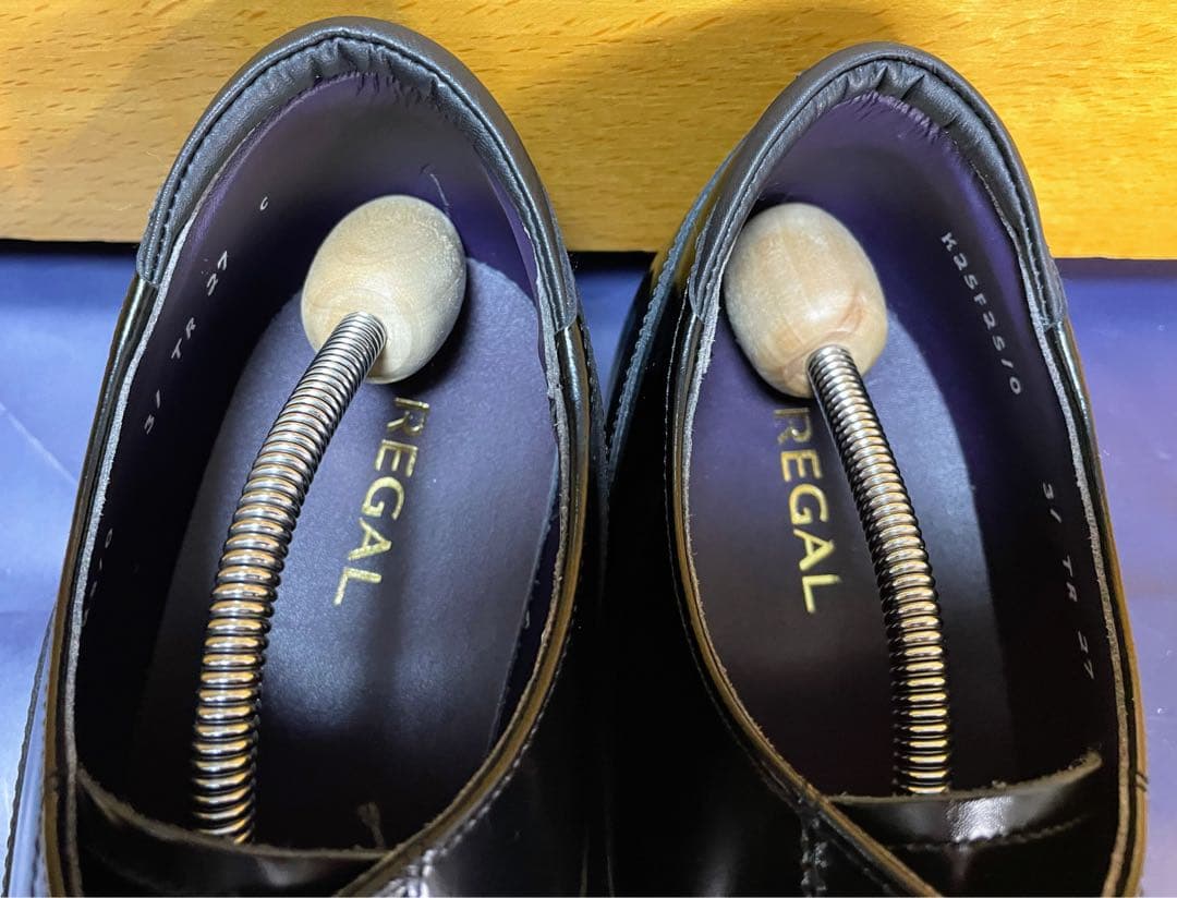 新品リーガルストレートチップビジネスシューズスクラッチタフレザー27