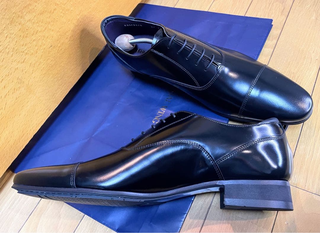 新品リーガルストレートチップビジネスシューズスクラッチタフレザー27