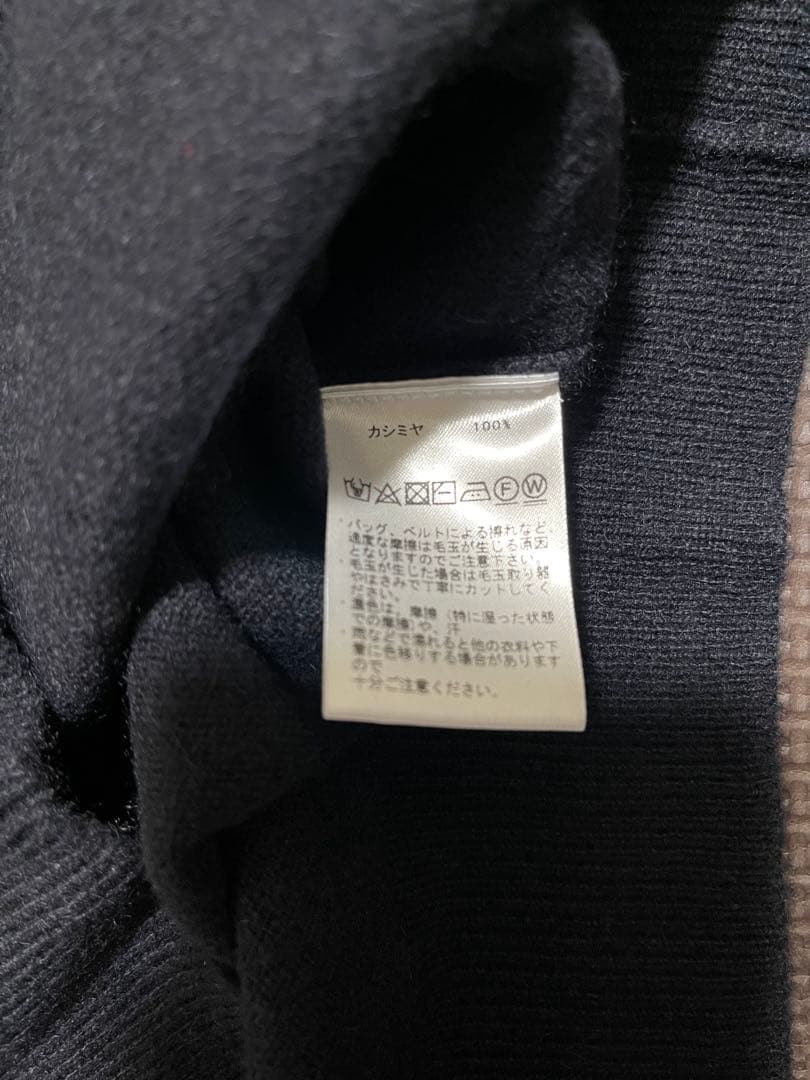 【SALE】Franco Spada新品ネイビー カシミア100% タートル L