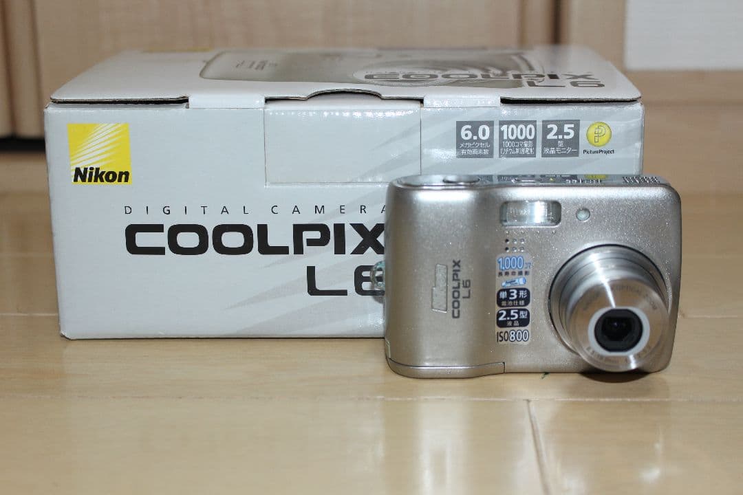 【激レア】Nikon ニコン COOLPIX L6 箱付き・電池・SD付属