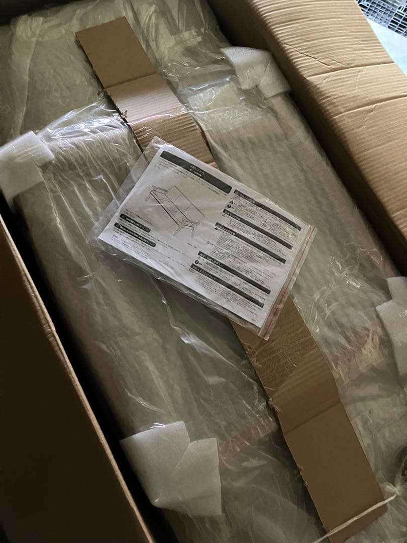 新品未使用　木肘ヴィンテージソファ　２人掛け　２P　ブラック