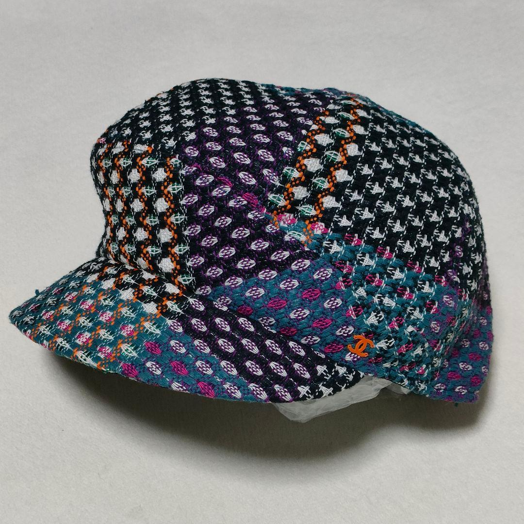 CHANEL　キャスケット　帽子　ツイード