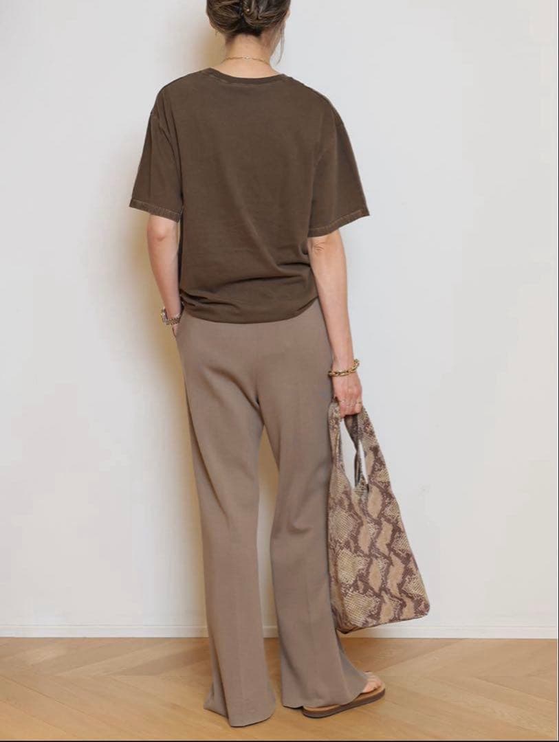 ドゥーズィエムクラス Refinement Tシャツ ブラウンA