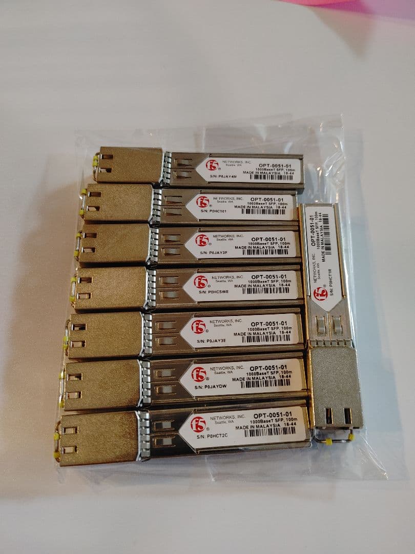 【純正・8個セット】F5 Networks SFPモジュール OPT-0051