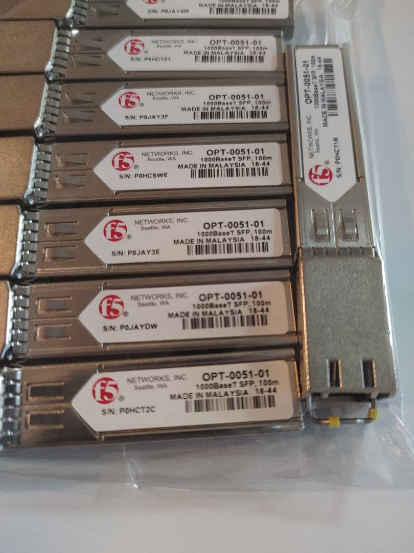 【純正・8個セット】F5 Networks SFPモジュール OPT-0051