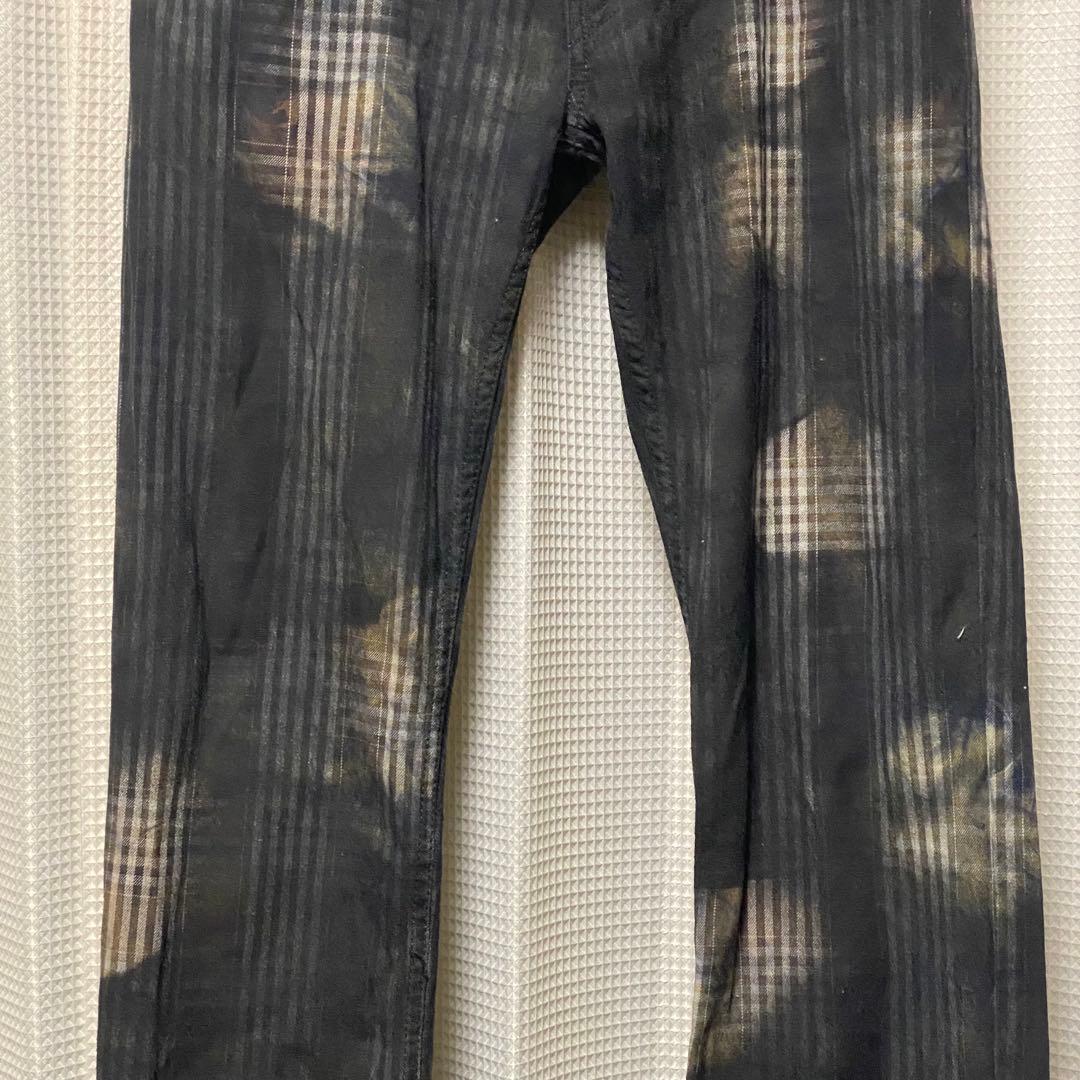 LGB ルグランブルー コーティング ブリーチ チェック デニム 29