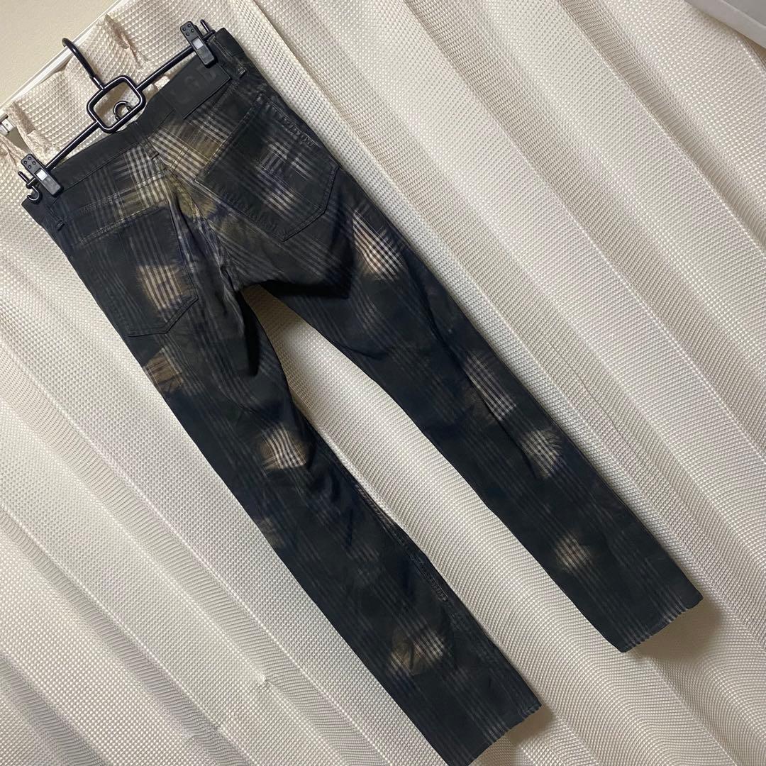 LGB ルグランブルー コーティング ブリーチ チェック デニム 29