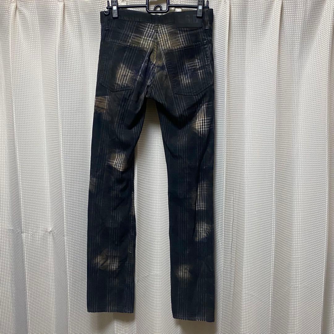 LGB ルグランブルー コーティング ブリーチ チェック デニム 29
