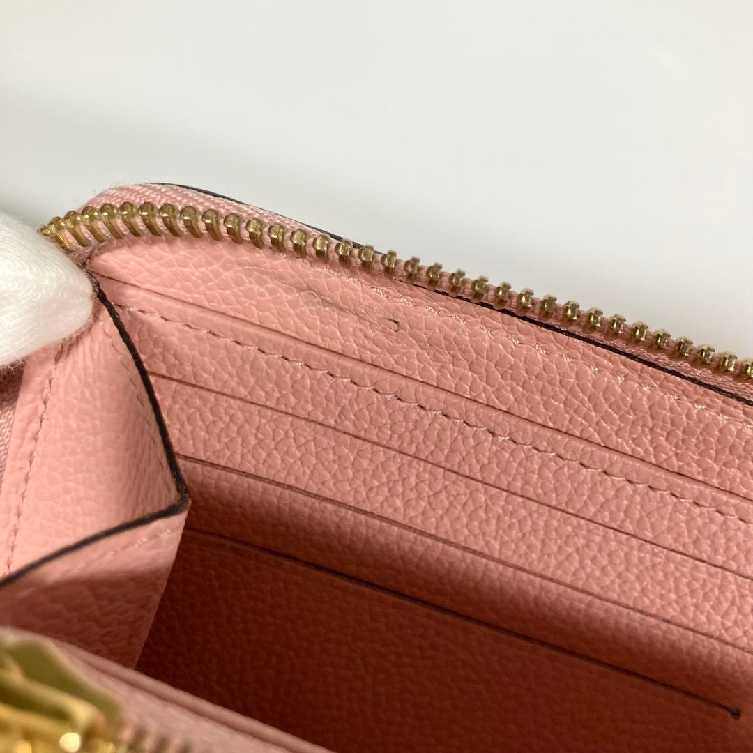 ルイヴィトン モノグラム アンプラント ジッピーウォレット ローズ M64090