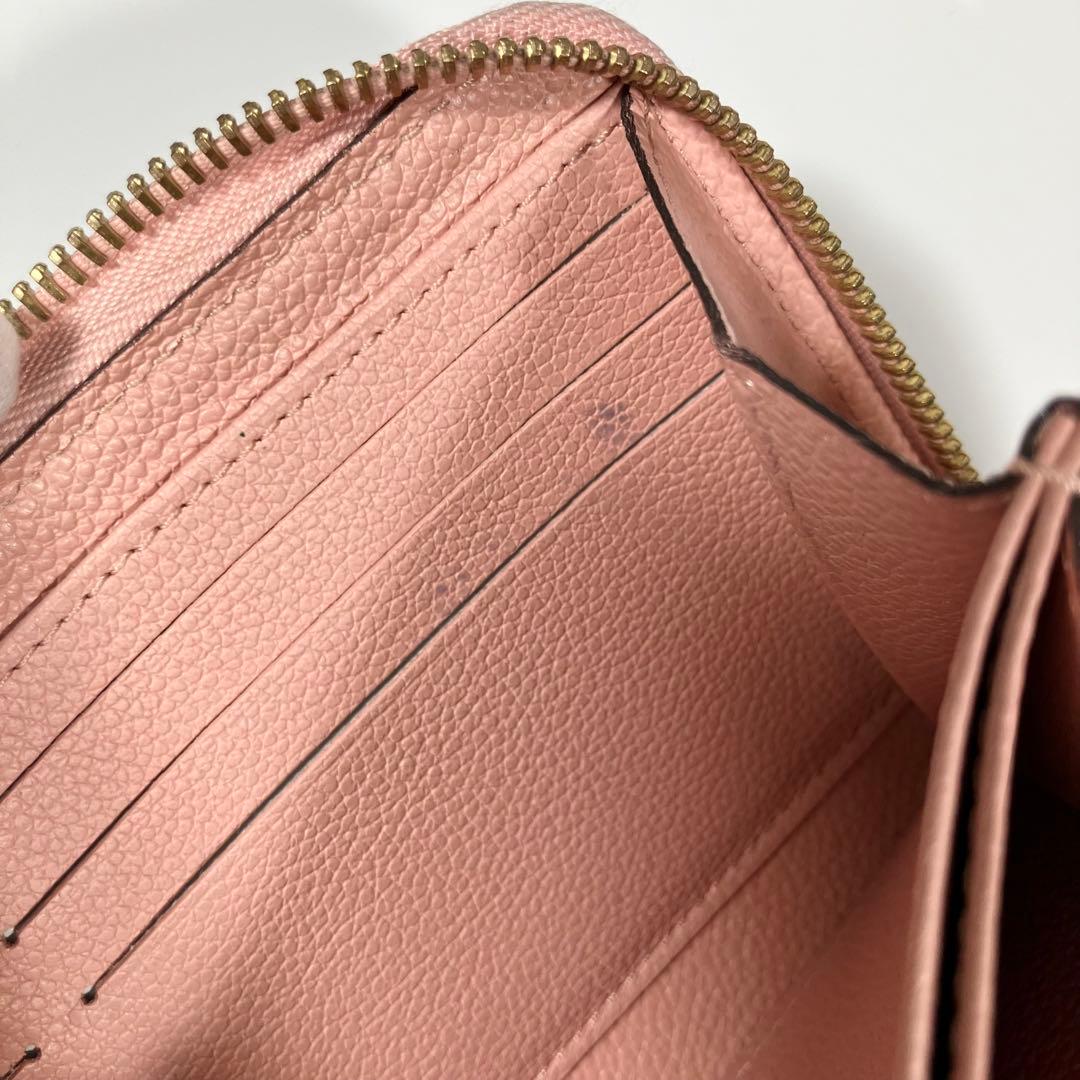 ルイヴィトン モノグラム アンプラント ジッピーウォレット ローズ M64090