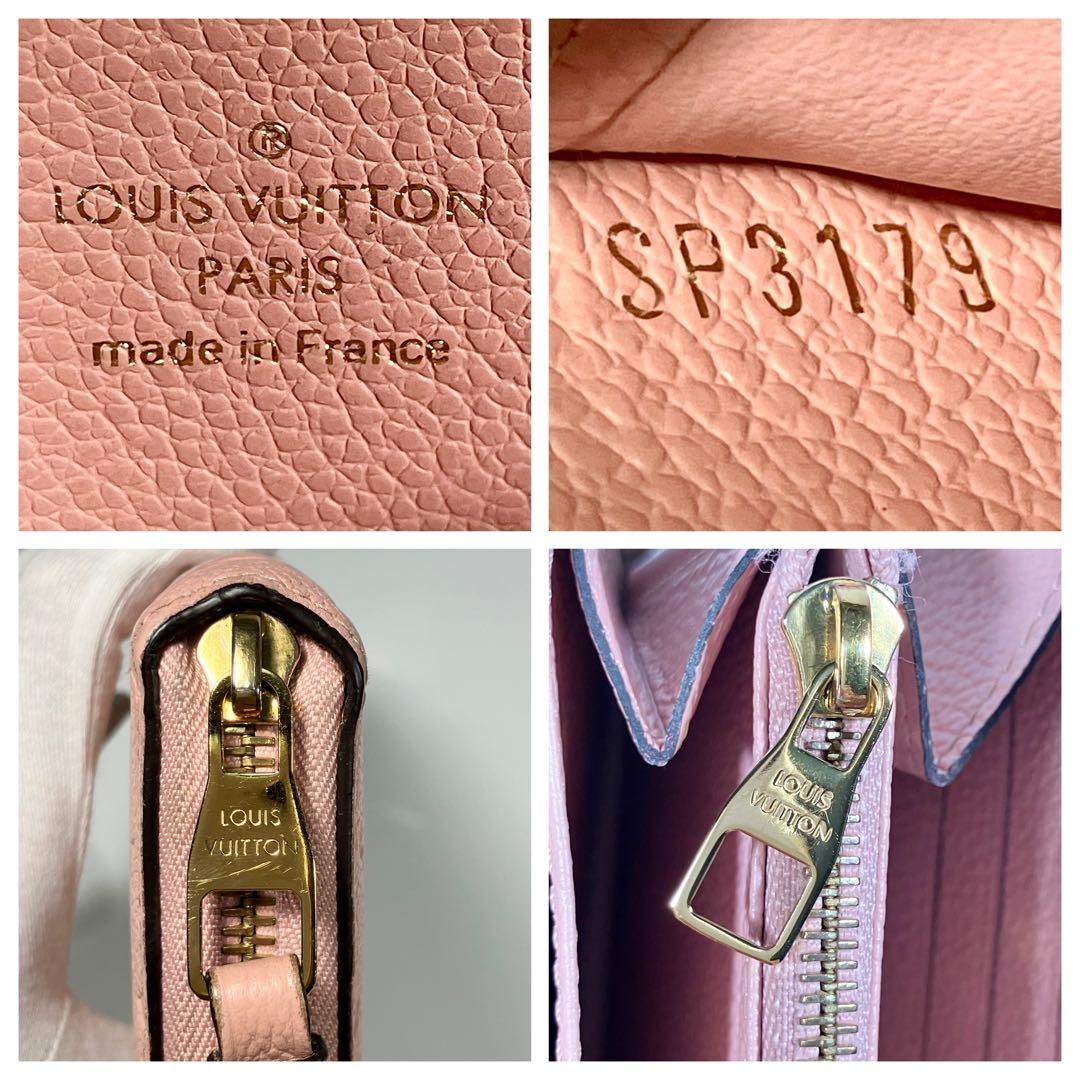 ルイヴィトン モノグラム アンプラント ジッピーウォレット ローズ M64090