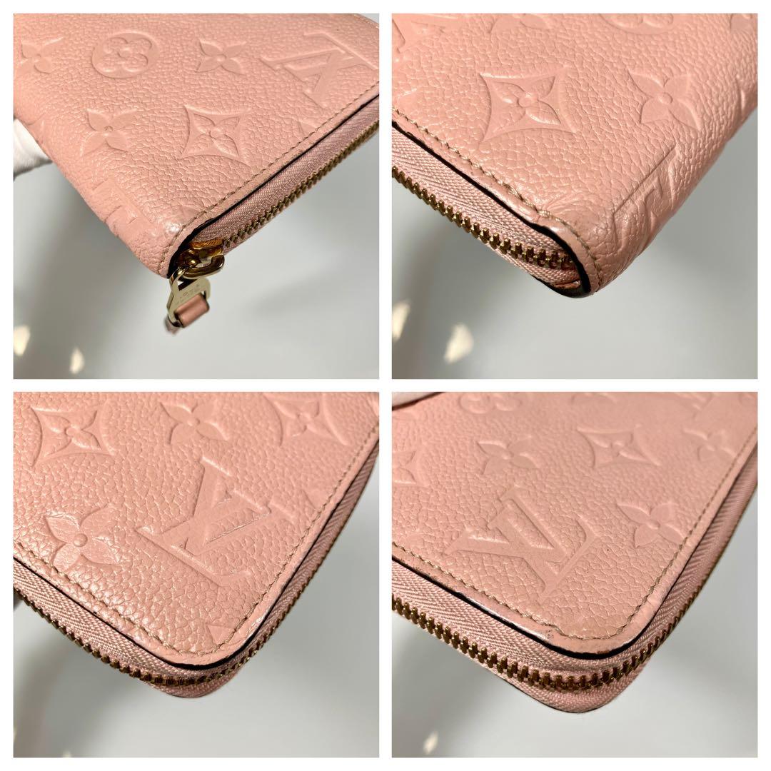 ルイヴィトン モノグラム アンプラント ジッピーウォレット ローズ M64090