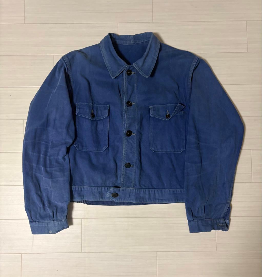 Euro Vintage 40s コットンツイル　サイクリストジャケット