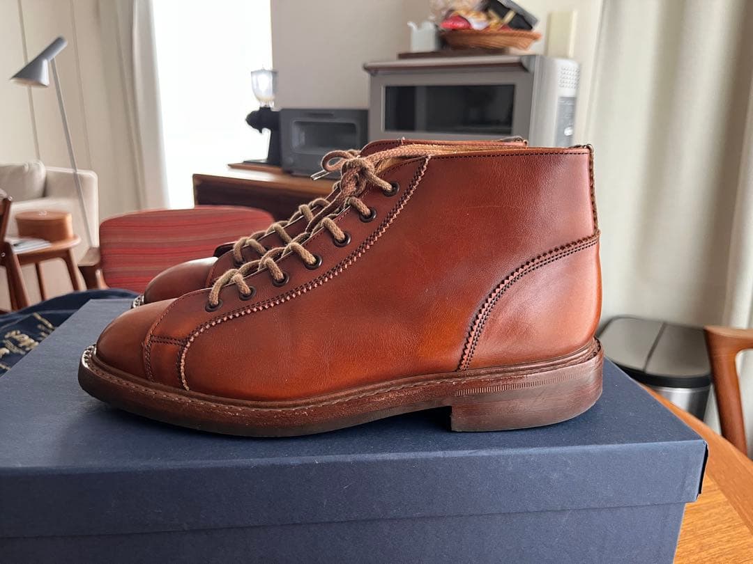 Tricker's メンズモンキーブーツsize６マロンアンティークです。