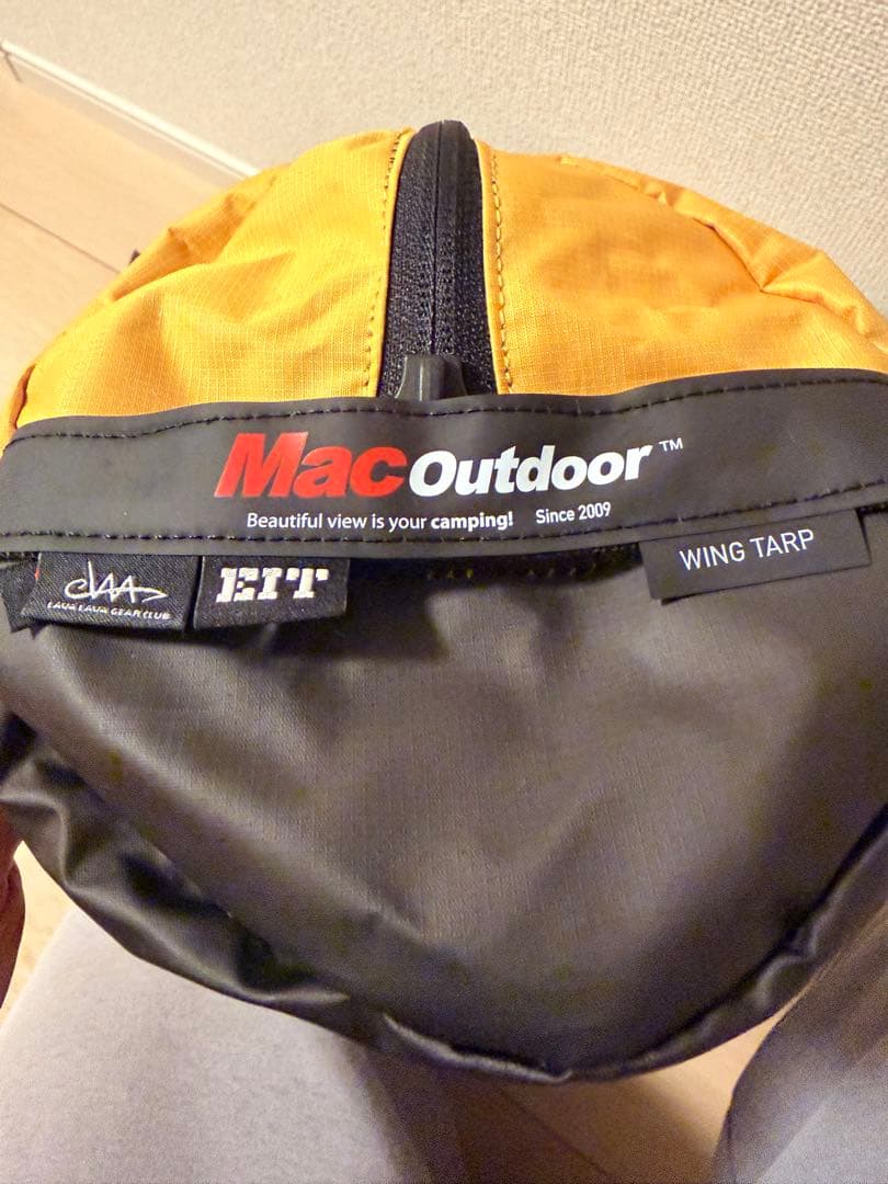 MacOneウィングタープ lavalavagearclub 試し張りのみ　美品