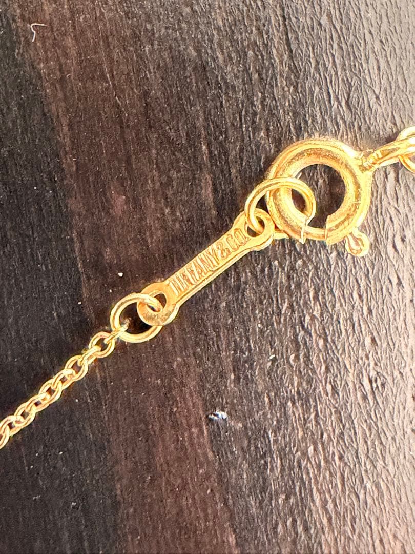Tiffany K18ネックレスチェーン 43cm