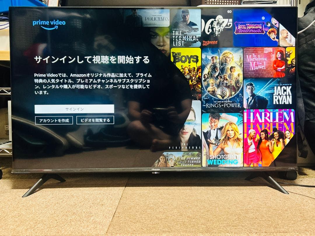 大画面 43インチ 4K 液晶テレビ 43E6G YouTube アマプラ
