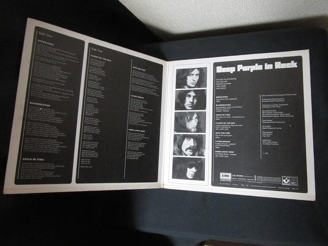 DEEP PURPLE★In Rock UK Harvest オリジナル