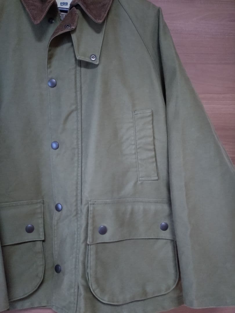 FOB FACTORY ライディングジャケット モールスキン オリーブM
