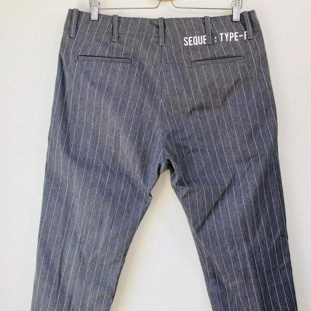 SEQUEL ストライプ テーパードパンツ L