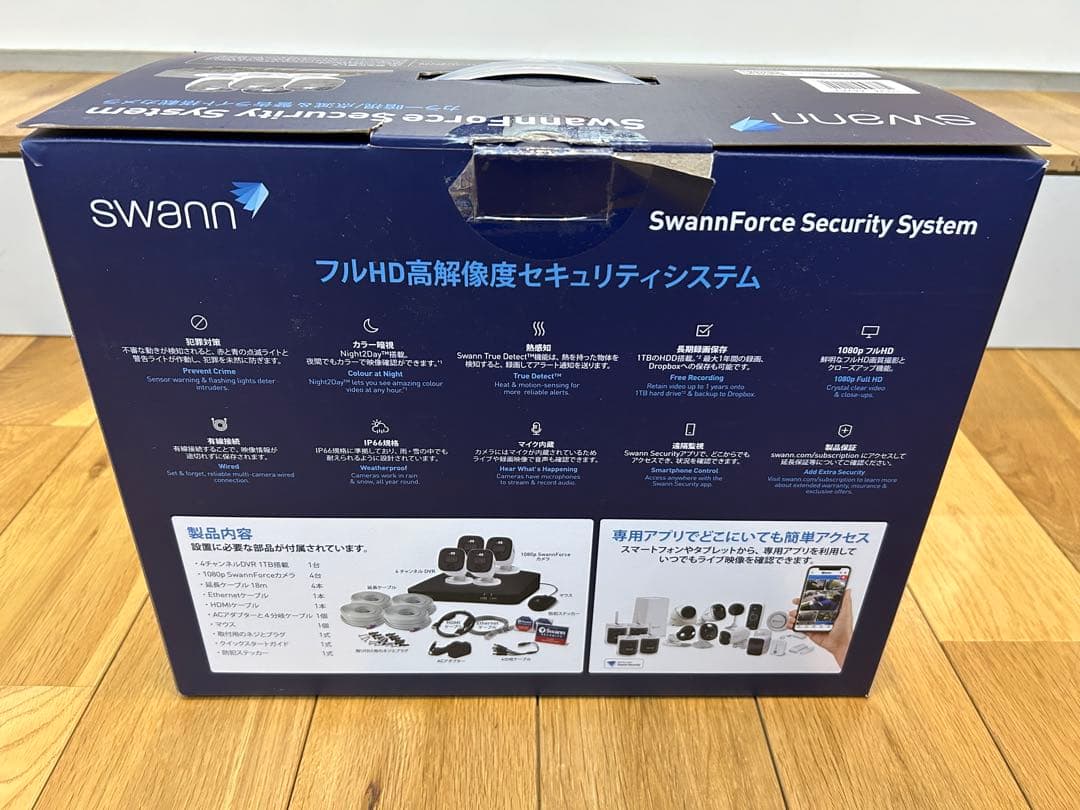 SWANN スワン 防犯カメラ 1080p 4台　SWDVK-446804SL