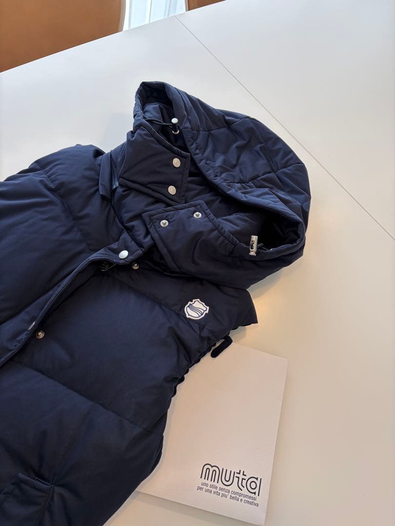 ☆MRK☆ ムータマリン 2way レディースダウンベスト ネイビー M