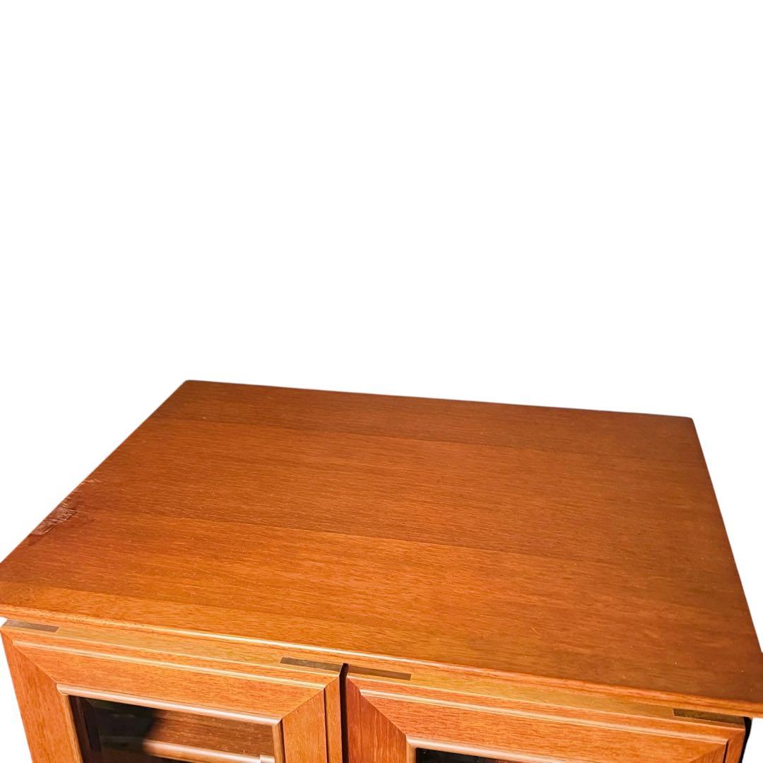 HR841 マルニ木工　地中海シリーズ　ミドルボード60 ガラスキャビネット