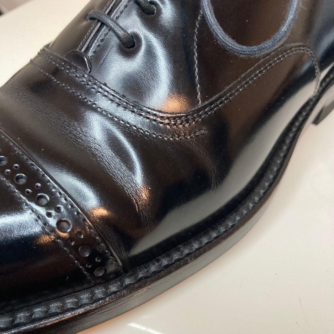 【美品】リーガル REGAL ストレートチップ パンチドキャップトゥ