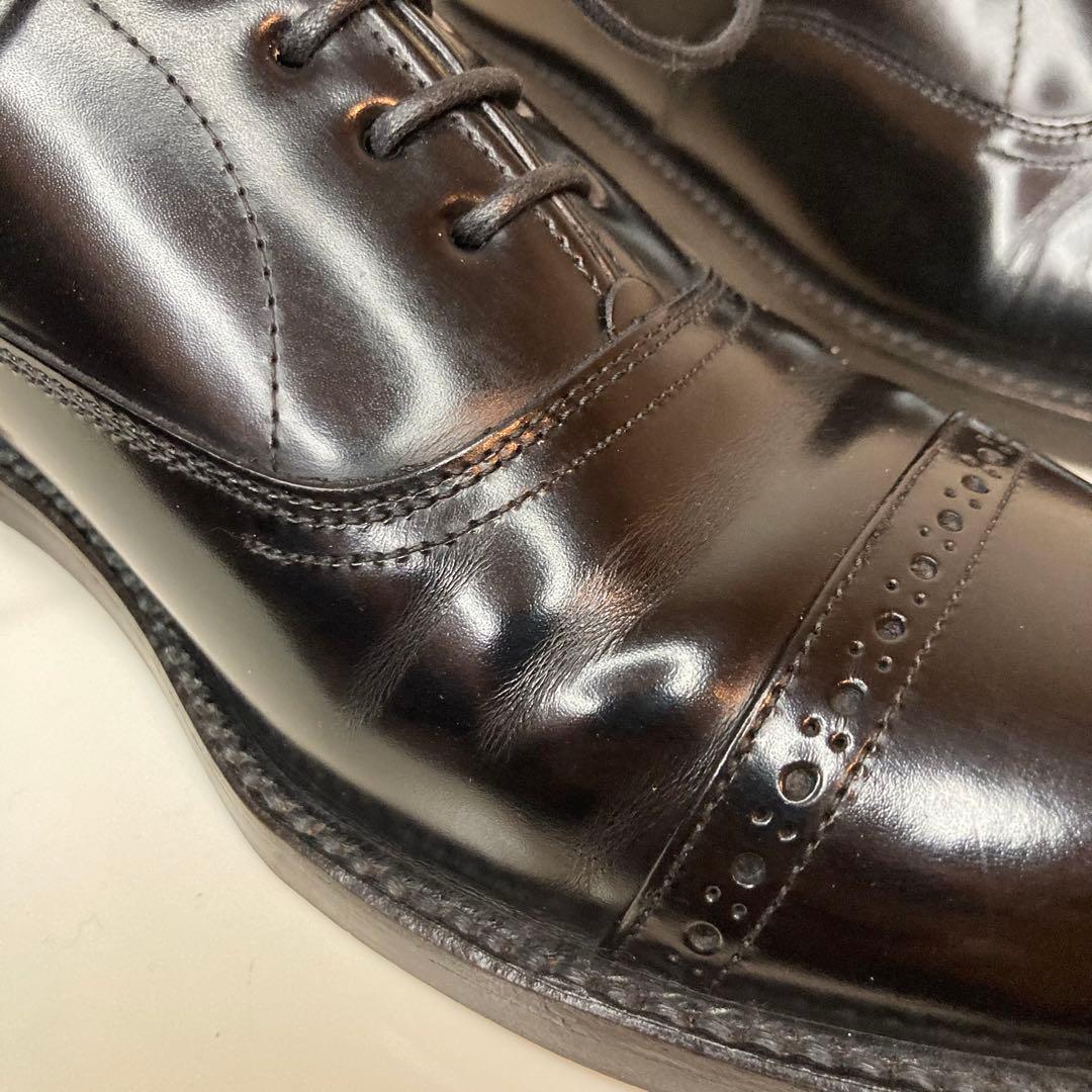 【美品】リーガル REGAL ストレートチップ パンチドキャップトゥ