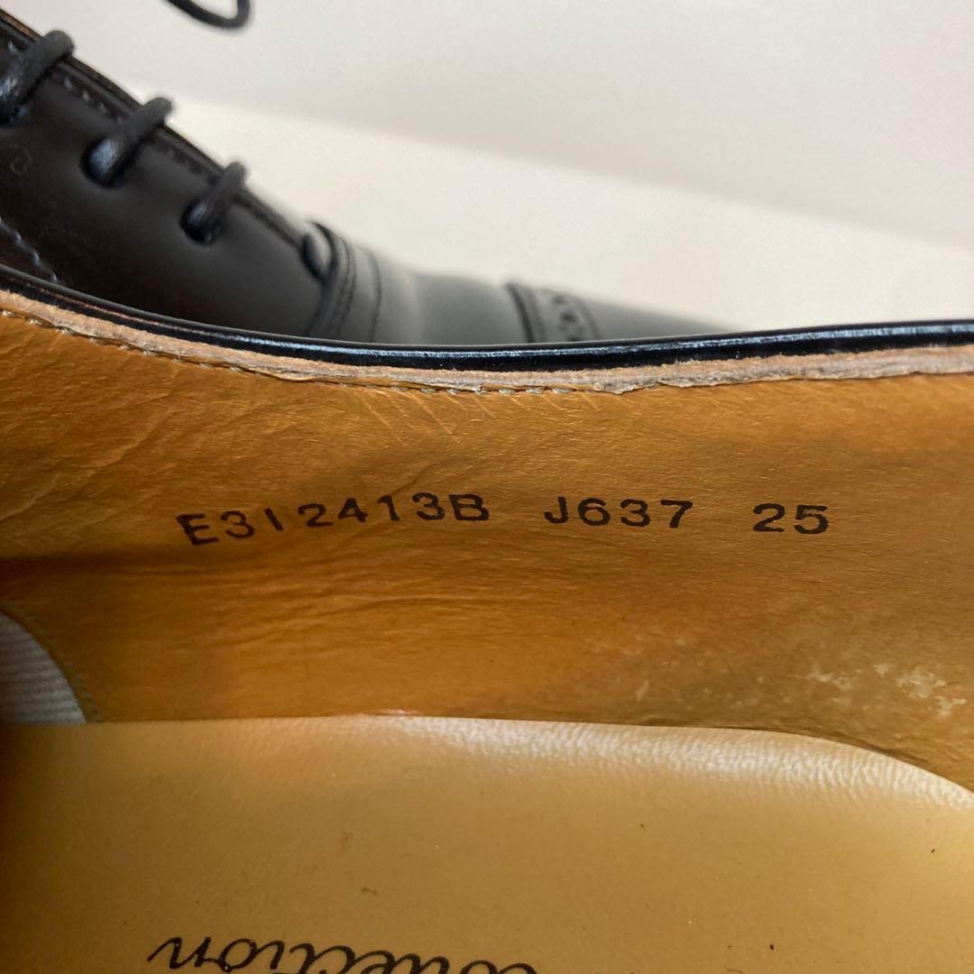 【美品】リーガル REGAL ストレートチップ パンチドキャップトゥ