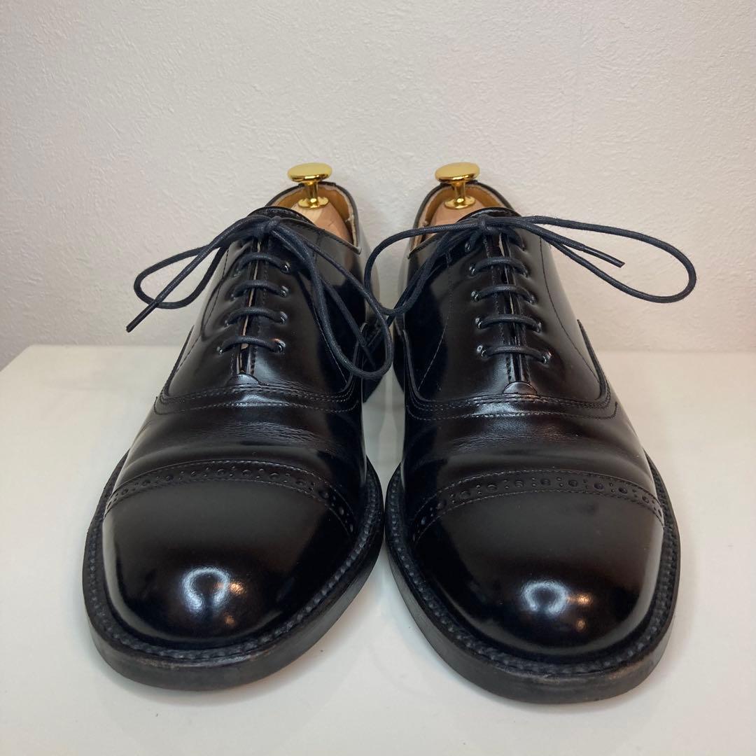 【美品】リーガル REGAL ストレートチップ パンチドキャップトゥ