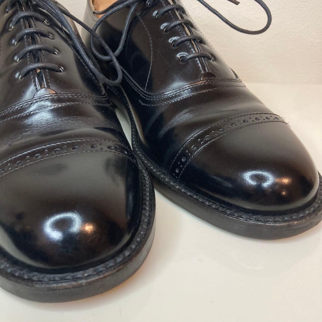 【美品】リーガル REGAL ストレートチップ パンチドキャップトゥ